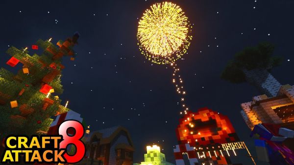 FEUERWERK in Craft Attack! Raketen sind teuer... - Minecraft Craft Attack 8 #156