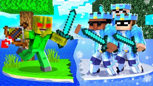 ICH GEHE ALLEINE... AUF DIE "EISKRIEGER"?! (Minecraft Helden)