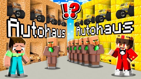Billy ARM vs Semlaki REICH AUTOHAUS Bau Challenge in Minecraft!
