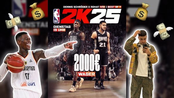 DENNIS SCHRODER VS ROHAT 2000€ WAGER NBA2K25