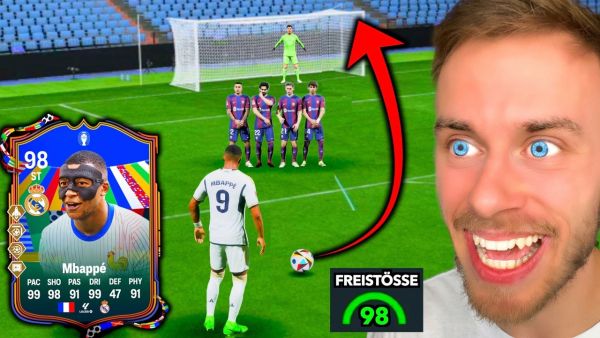 98er Kylian Mbappé - ABER FREISTÖßE bestimmen sein Team! 🎯⚽️