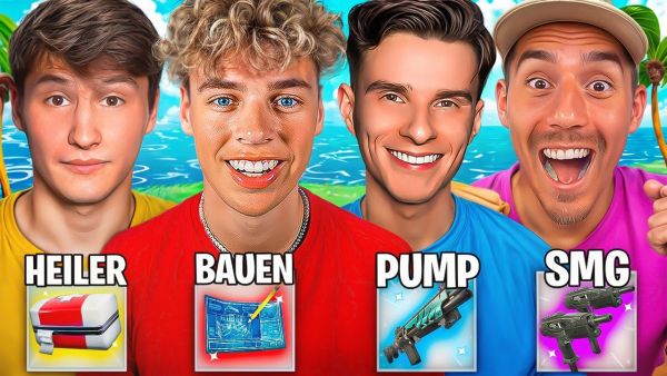 Fortnite ROLLEN CHALLENGE mit Alvi, Jonzy & Fixx!