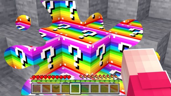 ALLES was ich BERÜHRE wird zu LUCKY BLOCK in MINECRAFT!