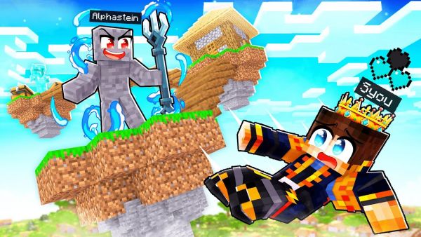 ALPHASTEIN SCHUBST mich von 1000 METER SKYBASE und ich VERLIERE MEIN HERZ in Minecraft HELDEN?!