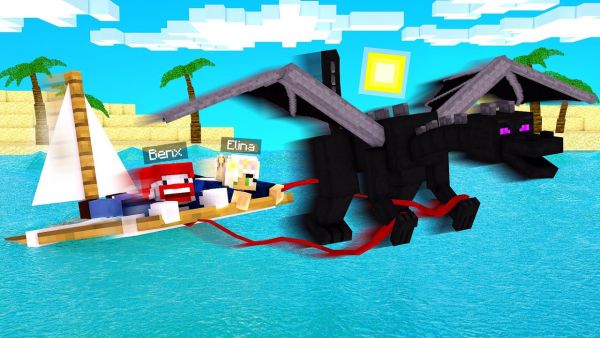 ELINAs geheimer ENDERDRACHEN PLAN funktioniert! Minecraft Raft Finale