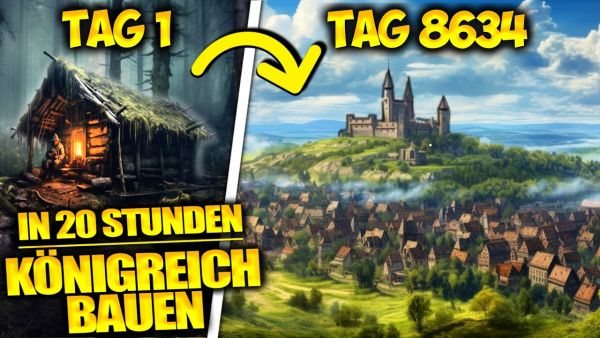 Ich baue eine Stadt im Mittelalter – aber schön! 🏰🌲