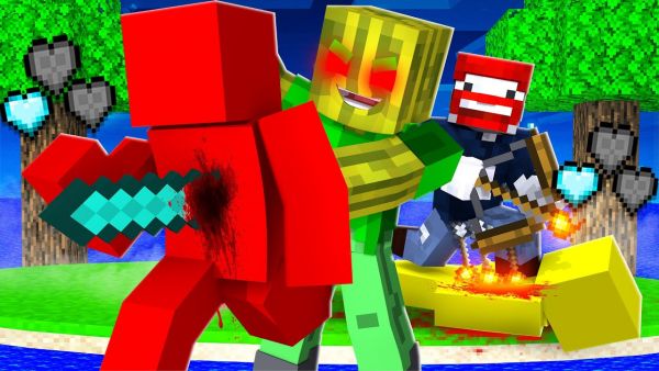1. KILL ODER 1. TOD: BENX & FLO vs. BÖSEN CLAN... (Minecraft Helden)