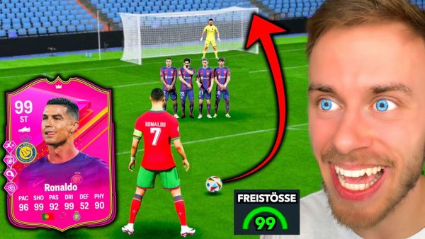 99er Cristiano Ronaldo - ABER FREISTÖßE bestimmen sein Team! 🎯⚽️
