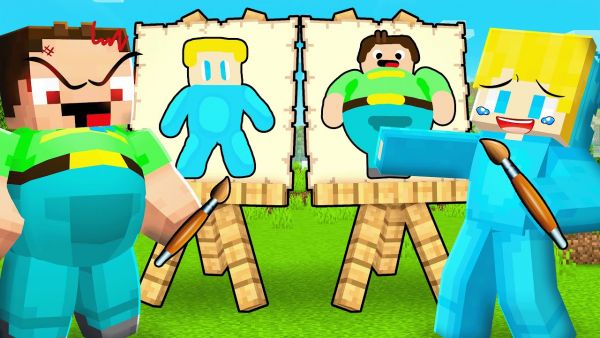 Ukri und Billy ZEICHNEN CHALLENGE in Minecraft!