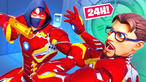 Ich tue so als wäre ich IRON MAN der BOSS für 24 STUNDEN... in Fortnite Deutsch