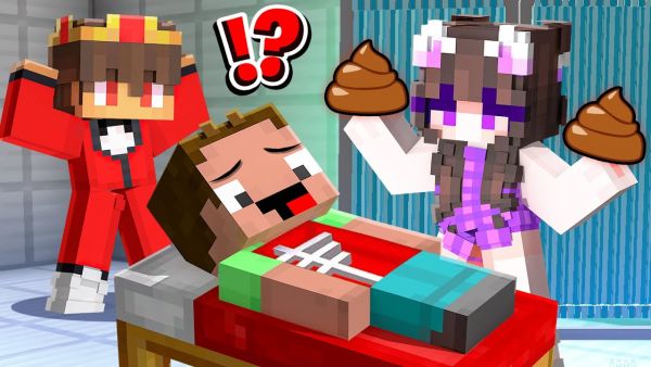 MÄDCHEN KRANKENSCHWESTER BEHANDELT SEMLAKI und BILLY! Helfe Semlaki Billy zu ENTKOMMEN in Minecraft!