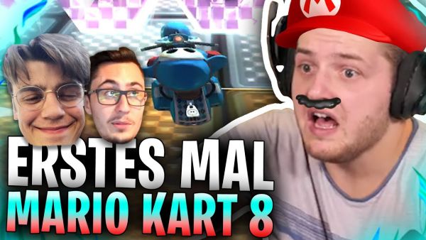 😂😱ICH spiele zum 1. MAL MARIO KART gegen @Papaplatte & @Repaz | BIN ich ein NATURTALENT?!