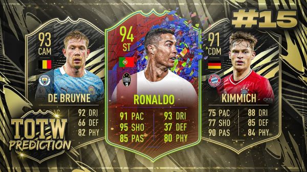 FIFA 21: TOTW 15 PREDICTIONS! IF RONALDO, DE BRUYNE & KIMMICH 🔥