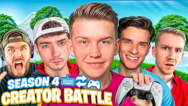 DAS ERSTE FORTNITE INPUT SWITCH YOUTUBER BATTLE! 🎮⌨️