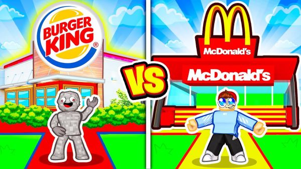 BURGER KING vs. McDONALDS in Roblox!