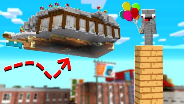 MEIN HAUS KANN FLIEGEN in Minecraft !