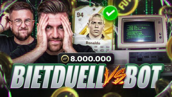 Das LUSTIGSTE BIET DUELL EVER vs BOT um ICON R9 😱🇧🇷 im LEGENDÄREN 10h STREAM🔥 EA FC 25