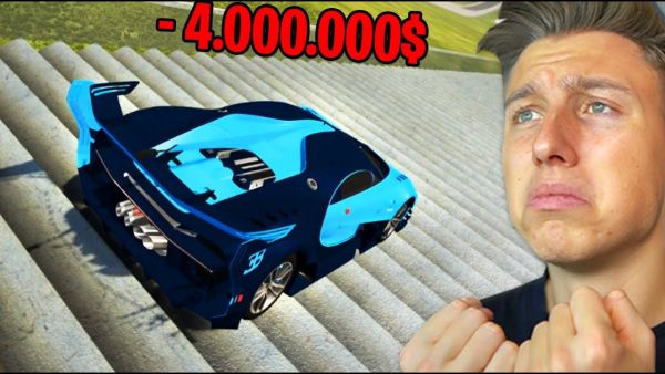 4.000.000€ BUGATTI fährt eine TREPPE runter! 😭