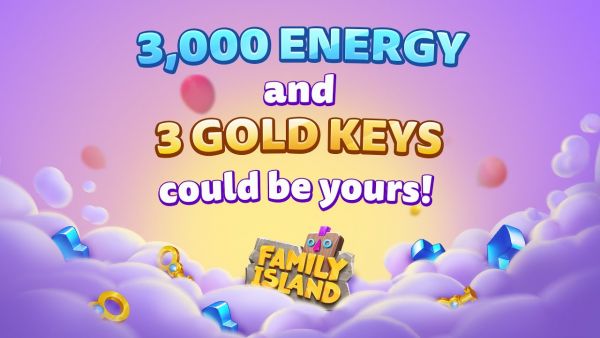 Family Island: 𝐅𝐑𝐄𝐄 𝐄𝐍𝐄𝐑𝐆𝐘 below ⚡| Spot the key and you might WIN 𝟑,𝟎𝟎𝟎 𝐄𝐧𝐞𝐫𝐠𝐲 & 