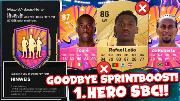 SPRINTBOOST PATCH! + 1. HERO UPGRADE SBC des JAHRES! in EA FC 25