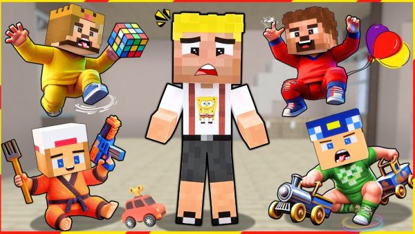 EFEKAN ÇOCUK BAKARAK BİR GÜN GEÇİRDİ! 😂 - Minecraft