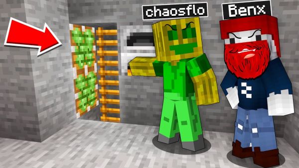 BENX & CHAOSFLO finden meine Geheim Base 💀 (Minecraft Helden)