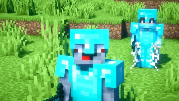 Syou gegen Alphastein in Minecraft Helden