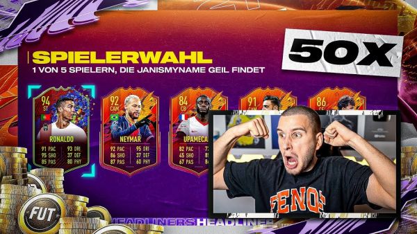 FIFA 21: RONALDO INFORM JAGD + 50x HEADLINERS 82+ PACK OPENING + ICON PACKS🔥🔥
