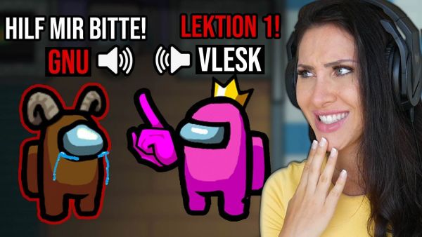 Crewmate Vlesk bildet Imposter Gnu aus! Epische Among us Proximity Chat Folge!