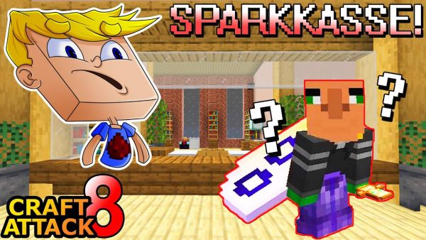 Rewi & Gtime bekommen ein Bankschließfach! Bankraub in 3..2..1..? - Minecraft Craft Attack 8 #169