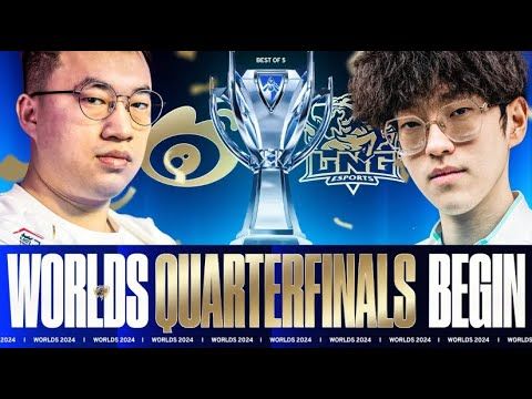 WORLDS QUARTERFINALS LPL SHOWDOWN - LNG VS WEIBO WORLDS 2024 - CAEDREL