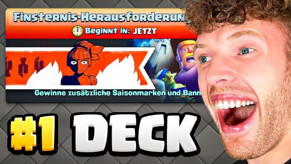 😱🏆DAS *BESTE* DECK für die FINSTERNIS-CHALLENGE! (Einfach & OP) | Clash Royale Deutsch