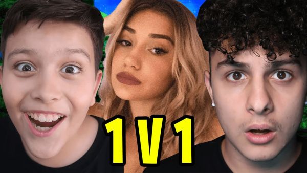 KLEINER BRUDER vs FREUNDIN.. Wer ist BESSER in Fortnite (1v1)