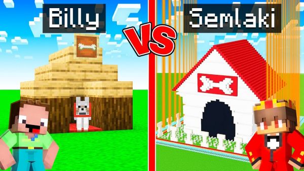 Billy vs Semlaki SICHERSTES HUNDE HÜTTE Bau Challenge in Minecraft!