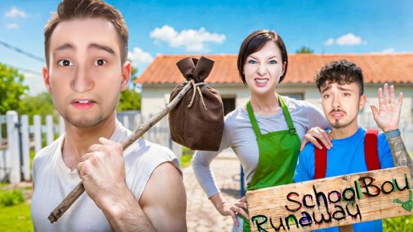 ПАПА УХОДИТ ИЗ СЕМЬИ ЗЛЫХ РОДИТЕЛЕЙ В SCHOOLBOY RUNAWAY В i