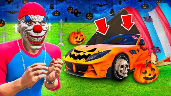 4000 IQ VERSTECK mit HALLOWEEN AUTO! (GTA 5 Hide & Seek)