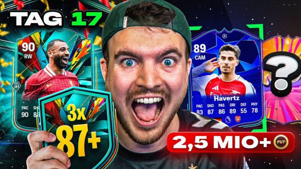 3x87+ PACK und NEUES 2.500.000 COINS TEAM! WAS ERREICHT man in FC 25 ohne FC POINTS? TAG 17 🥼🧐🧪