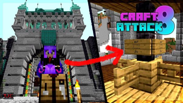 XXL POGWARTS TOR bekommt ZAHNRÄDER-SCHALTER zum ÖFFNEN - Craft Attack 8 Ep. 61