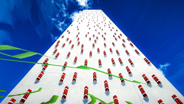 Was passiert, wenn man mit 1000 TNT einen Wolkenkratzer sprengt?
