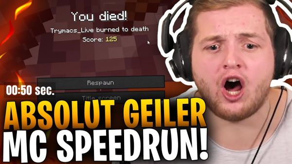😰😨MEIN 1. MINECRAFT SPEEDRUN?! | Noch NIE so sehr GESWEATED! | mit @Rumathra @Chefstrobel