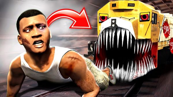 Der ZUG frisst mich auf in GTA 5!!😱🚂🚃