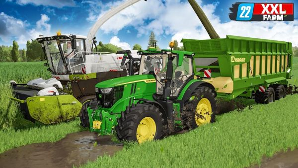LS22: SCHLAMMSCHLACHT in der Grünroggen-Ernte! | XXL Farm 2 #20 | FARMING SIMULATOR 22