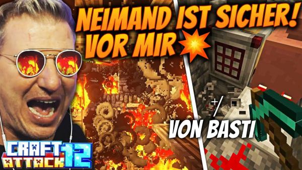 MEINE BURG🏰 VS STEGI’s 🧨KRATER-GENERATOR💥🤣 BASTI’s MASCHINE RIP💀😱(VERSEHEN) | ⛏️ CRAFT ATTACK 12 #4