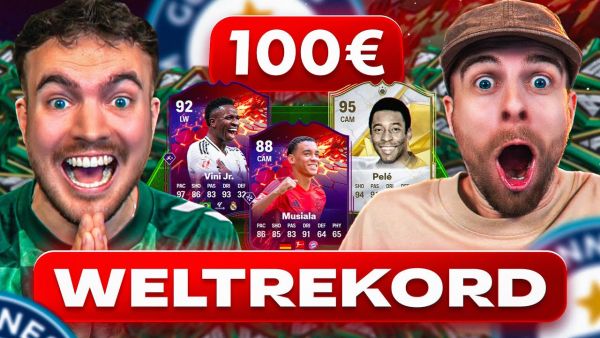 ICON im WELTREKORD BATTLE! WER erreicht MEHR in 1 STUNDE mit 100€ in FC 25 🔥🤯 (ACCOUNT BATTLE 🏆)