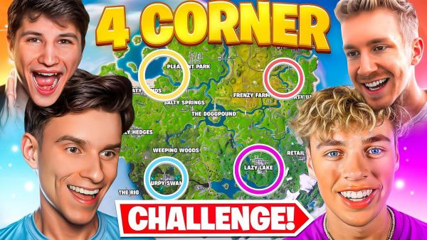 DIE 4 ECKEN CHALLENGE IN FORTNITE OG REMIX ⚔️