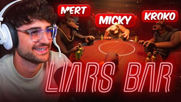 AN DIESEM TISCH WIRD NICHT GELOGEN!🫡 MATS SCHUMMELS IM ELEMENT 😂 Liar's Bar mit Mert, Micky & Kroko🔥