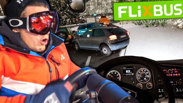 SCHNEECHAOS in Österreich! ✪ (Flixbus) Fernbus Simulator