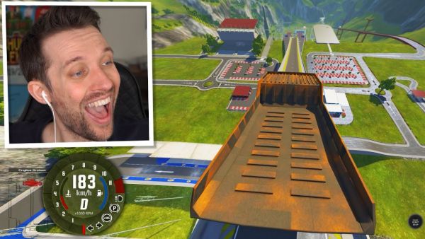ICH FAHRE mit 70.000kg DIE RAMPE RUNTER in BeamNG