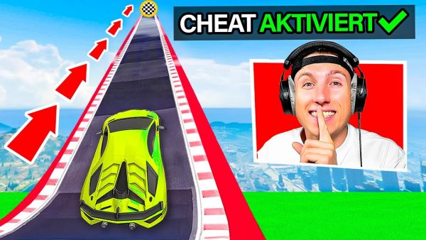 Ich CHEATE HEIMLICH im 90° RAMPEN EXPERIMENT in GTA 5! 😂