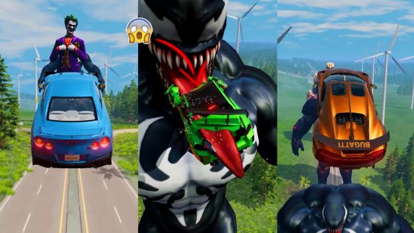 Super Hero's Cars vs Super Villains #11 😱 BeamNG.Drive | The Real Granny